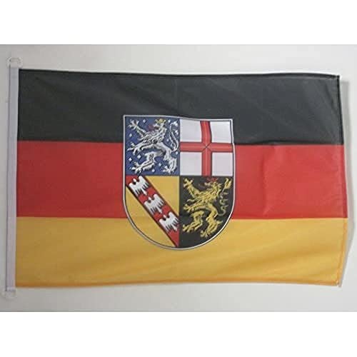 AZ FLAG Sarre Nautical Flag 18'' x 12'', Germany, German region of Sarre flags 30 x 45 cm, Banner 12x18 in for boat