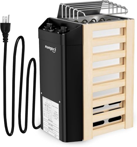Mangoct 3KW 110V Sauna Heater with Plug in Electric Sauna Heater 3h Timer for Small Rooms (140 Cu.Ft.) Max. 230F Fast Heating No Wiring Needed