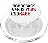 Photo Gallery democracy needs your courage sign resist fascism protest popsockets popgrip per magsafe Photo Gallery democracy needs your courage sign resist fascism protest popsockets popgrip per magsafe