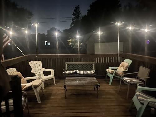 Brightech Ambience Pro Solar Powered String Lights - Commercial Grade Waterproof Patio Lights with 48 Ft Edison Bulbs - Shatterproof LED Solar Outdoor String Lights - 1W LED, Soft White Light thumbnail 9