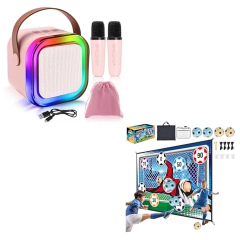 Mini Karaoke Machines for Kids and Soccer Games for Kids, mcwdoit 4pcs Soccer Balls Cover
