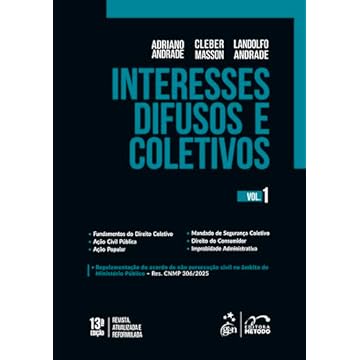 Capa do livro Interesses Difusos e Coletivos - Vol.1 - 13ª Edição 2025