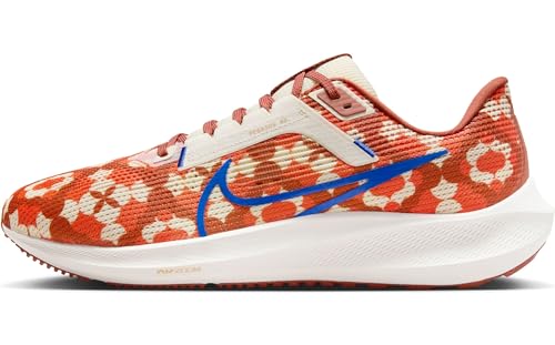 Nike Pegasus 40 Premium Men's Road Running Shoes (FQ7680-100, Coconut Milk/Burnt Sunrise/Safety Orange) Size 11