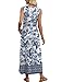 WIHOLL Sundresses for Women Dressy Casual Summer Boho Dresses for Women 2026 Sleeveless Flowy Dress Beach Vacation Clothes Travel Airport Outfits S Floral Blue