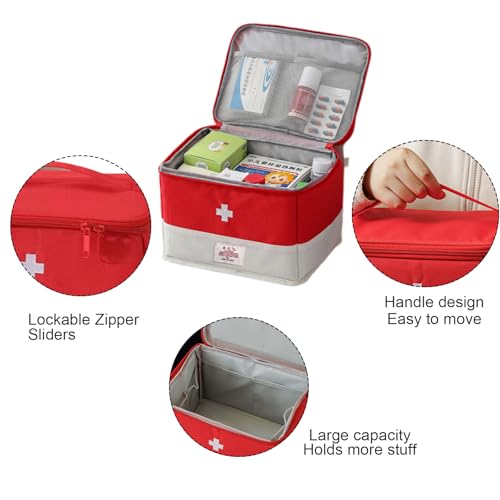 XPAPOV Large Travel Medical Organizer Bag
