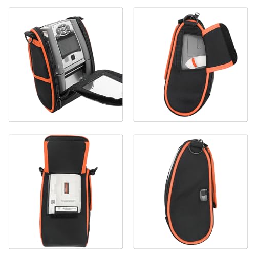 Image of for Zebra QLN220 & ZQ610 Portable Thermal Printer Carrying Case with Shoulder Strap Orange