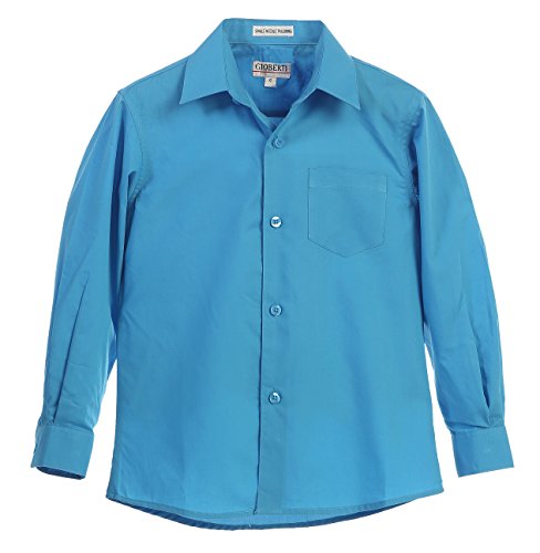 Image of Gioberti Boys Long Sleeve Solid Dress Shirt