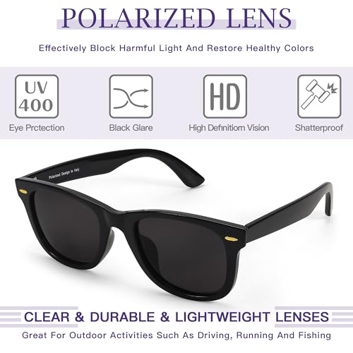 Image of SIPHEW Polarized Sunglasses for Women & Men - UV400 Mirrored Beach Eyewear, Designer Unisex Fashion Sunglasses w /Medium Fit