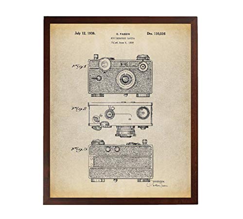 Turnip Designs Camera Patent Poster Art Print Photographer Gift Vintage