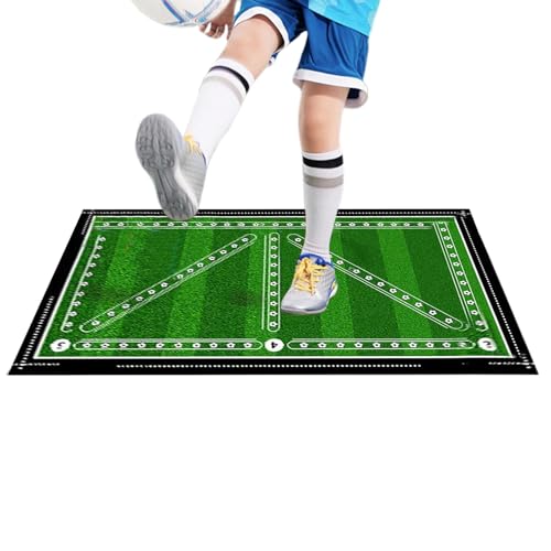 Alfombrilla de entrenamiento de fútbol, silenciosa, portátil, antideslizante, para entrenamiento de fútbol, tapete de entrenamiento de fútbol, tapete de entrenamiento de fútbol resistente al desgaste