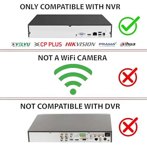 Image of 2.4 MP Day /Night Color Vision and Audio Recording 1080p Full HD Wired Indoor Dome CCTV Camera with Motion Alert Compatible for All 2 MP Supporting DVRs (Pack of 2) White