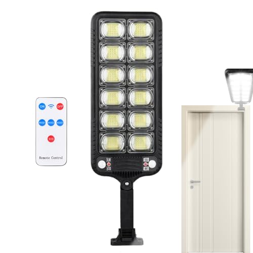 Lampe LED solaire de jardin et cour extérieure avec télécommande
