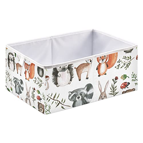 Cute Woodland Animals Storage Basket Storage Bin Rectangular Collapsible Toy Boxs Fabric Storage Organizer For Kids Room Bedroom… #TOP15