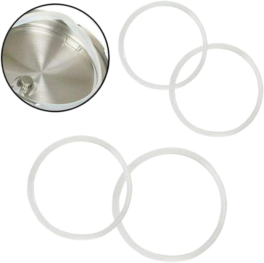 Rubber Sealing Gasket For Pressure Cooker Food Lunch Box Compatible With Kitchen Tools(WHITE)