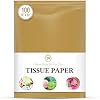 Premium Quality Gift Wrap Paper 100 Sheets Bulk Gift Wrap Tissue Paper, 15 X 20 Gold
