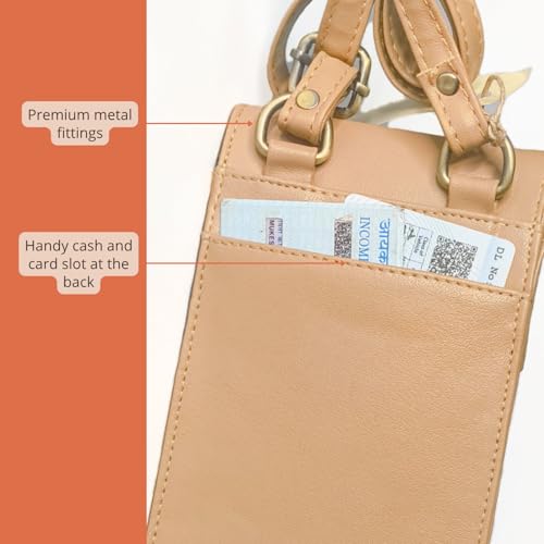 Image of HAMELIN Small Crossbody Mobile Sling Bag for Women |Stylish Phone Pouch with Adjustable Strap |Mobile Purse|Versatile Cell Phone Pouch for Girls | Ideal Gift For Woman