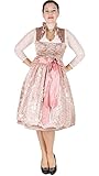 Tramontana Midi Dirndl 65er länge in schlamm lachs zu jedem Fest oder zum Oktoberfest ein Hinkucker.