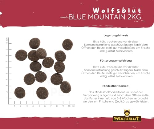 Wolfsblut Hund Adult | Trockenfutter | Multi Bundle | Mix Paket | Sparpaket | 2 x 2 kg | Verschiedene Sorten (2 x 2 KG, Blue Mountain)