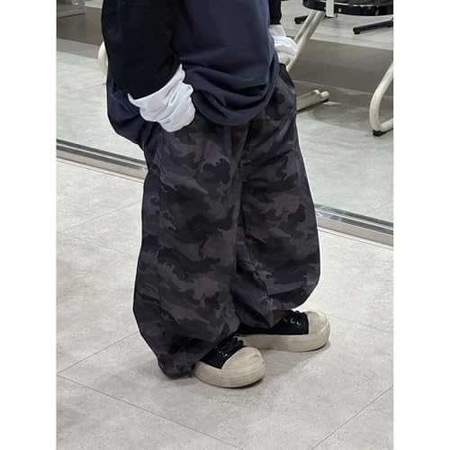 Baggy Jeans Kids Camo Loose Fit Camouflage Wide Leg Jeans Hip Hop Streetwear Baggy Pants Boys Black Grunge Cargo Skater4