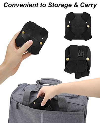 Image of lapinche Luggage Straps, Bag Bungee, Luggage Bungee, Luggage Straps Suitcase Adjustable Belt, Adjustable and Portable Travel Suitcase Accessory (Black)