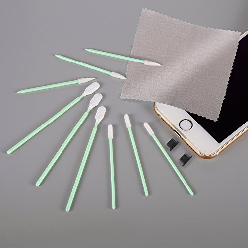 12 PCS Cell Phone Cleaning Kit, USB Charging Port, Headphone Jack Cleaner and Anti Dust Plugs, Compatible with iPhone 7/8/ X/XS/XR/ 11/12/13, Samsung, LG, HUAWEI and Other Android Devices