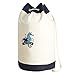 Seesack im Matrosen Look Motiv Seepferdchen Tasche Turnbeutel Beutel Bag Canvas Sporttasche Shopper Segeln Segel Segellook Segelmotiv Matrosenlook