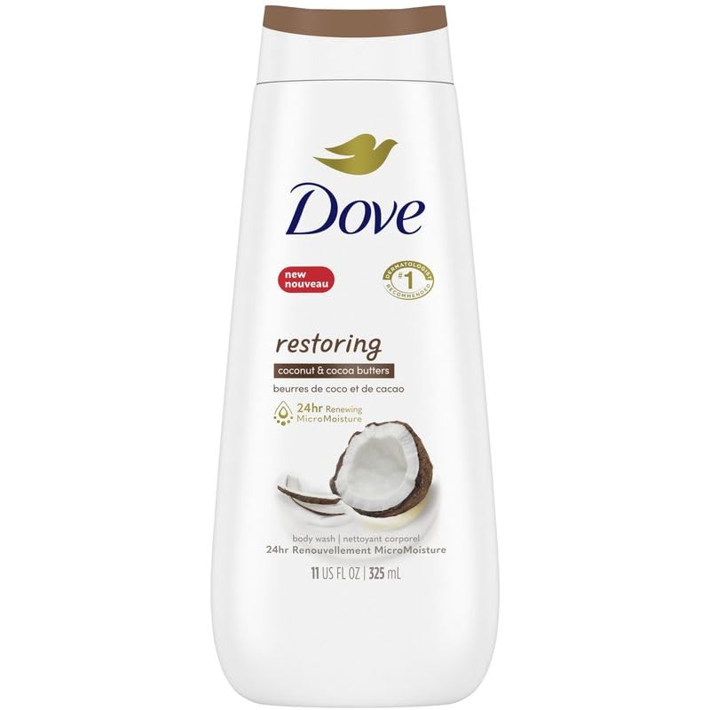 Image of Dove Restoring Coconut & Cocoa Butters Body Wash for Renewed, Healthy-Looking Skin - 325 ML