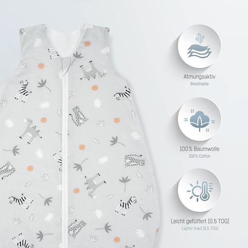 Sac de couchage d'été Julius Zöllner évite la transpiration de bébé de 9-18 mois