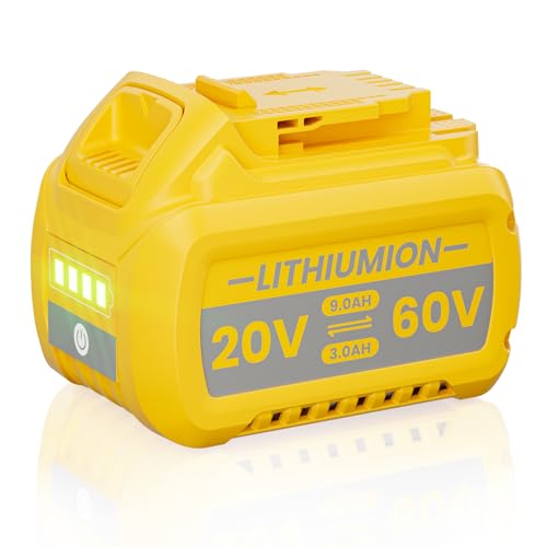 Image of 9.0Ah Replacement for Dewalt 20V 60V Flexvolt Max Battery 1Pack Compatible with DCB609 DCB606 DCB612 DCB200 DCB201 DCB203 DCB204 DCB206 DCB207 DCB209 Cordless Power Tools
