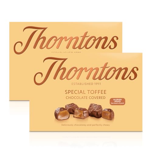 Thorntons Chocolate Coated Special Toffee Box 500g Pack of 2