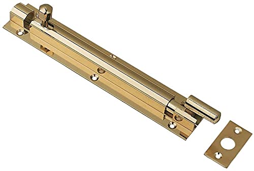 Dzina Barrel Bolt Necked 100mm x 38mm (4 x 1. 1/2 Inch) Brass Pack of 4
