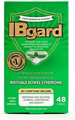 Ibgard Individually Triple-Coated Sustained Release Microspheres of Ultramen Peppermint Oil 48 Capsules (2 Pack)