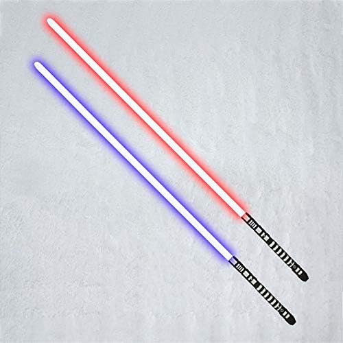 YDD GENIUS Star Wars Lightsaber Metal Aluminum Hilt, Ghost Premium Force FX RGB Led 16 Colors Changing Black Series Light Saber for Adults and Kids, Support Real Heavy Dueling