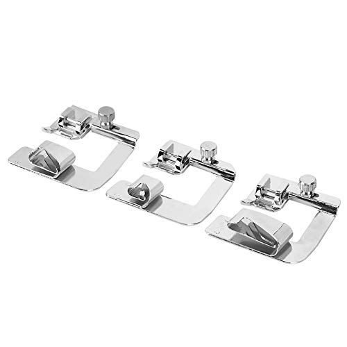 Presser Feet, Sewing Machine Presser Foot Kit Rolled Hem Presser Foot Hemming Foot for Singer