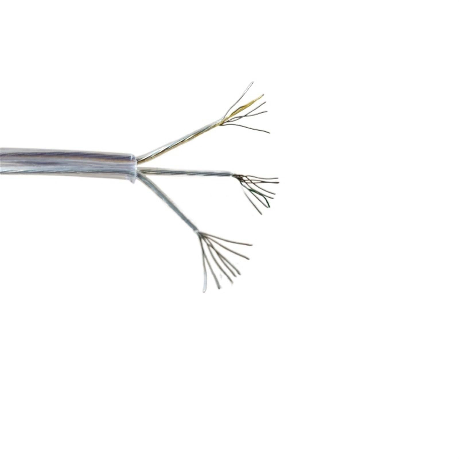 Kabel flexibel Transparentes Lampen-Netzkabel, Außendurchmesser 3,0 mm, 3 x 0,14 mm/3 x 26 AWG, Elektrokabel for Beleuchtungslampen, elektrischer Draht for Hängeleuchte, Kronleuchter Verlängerungsstec