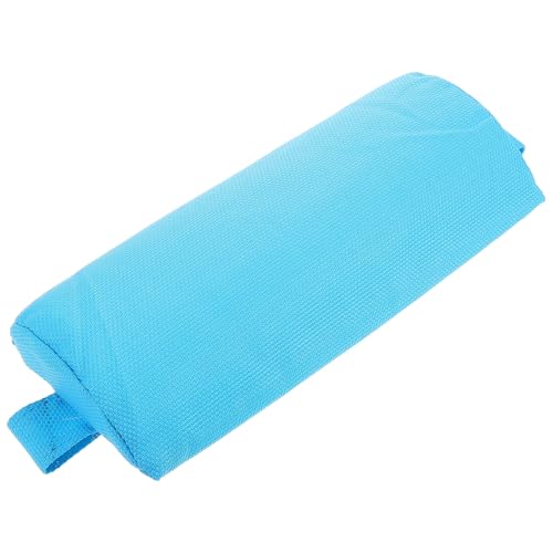 ROMISBABA Cojín para Reposacabezas de Tumbona con Correa Almohada Ligera para Soporte Lumbar y Descanso Funda Extraíble Azul Claro Accesorio para Sillas de Playa y Muebles de Piscina