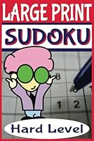 Large Print - Sudoku: HARD Level, 50 Puzzles with Solutions, One Per Page, Easy to Read, 101 Pages (Sudoku Books by Michael Martin) B0CM3KR9YK Book Cover
