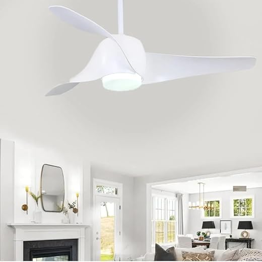 LIGHT ART STUDIO Woodpecker White Ceiling Fan 50W BLDC Motor