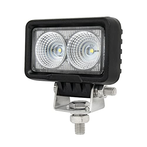 K'sガレージ 船 ボート デッキライト 20w 黒ボディ ハイパワー 10W LED チップ搭載 小型 作業灯 12v 24v 対応 トラック タイヤ灯 バックランプ 軽トラ 荷台 ライト