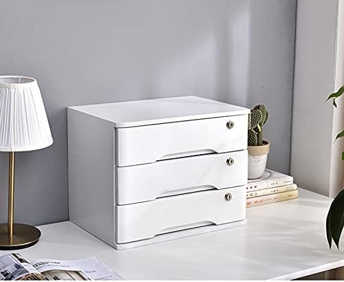 Scrivania in legno con serratura Ders A4 File Sto Box per forniture da ufficio Archivio piatto con 2 Ders ideale per documenti e ricevute