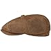 Produktbild Stetson Ledermütze Hatteras Burney Herren - Schiebermütze Schirmmütze Flatcap mit Schirm, Futter Frühling-Sommer Herbst-Winter - M (56-57 cm) braun