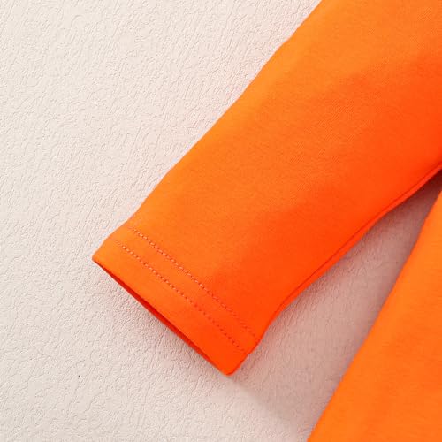 Image of Magic Park 1-14Y Toddler Ruffle T Shirt Girls Solid Color Blouse Kids Girl Short Long Sleeve Tops Casual Tee