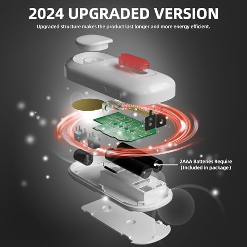 Wireless-Door-Alarms-When-Opened-with-Remote-Satisure-Door-Security-Sensor-Chime-Window-Alarm-Pool-Alarm-Sliding-Door-Alarm-for-Kids-Safety-HomeGarageApartment-Security-White-2-Pack