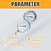JOEJET Pressure Washer Gauge Kit with 3/8 Inch Quick Connect, Pressure Washer Temperature Gauge, Pressure Washer Regulator