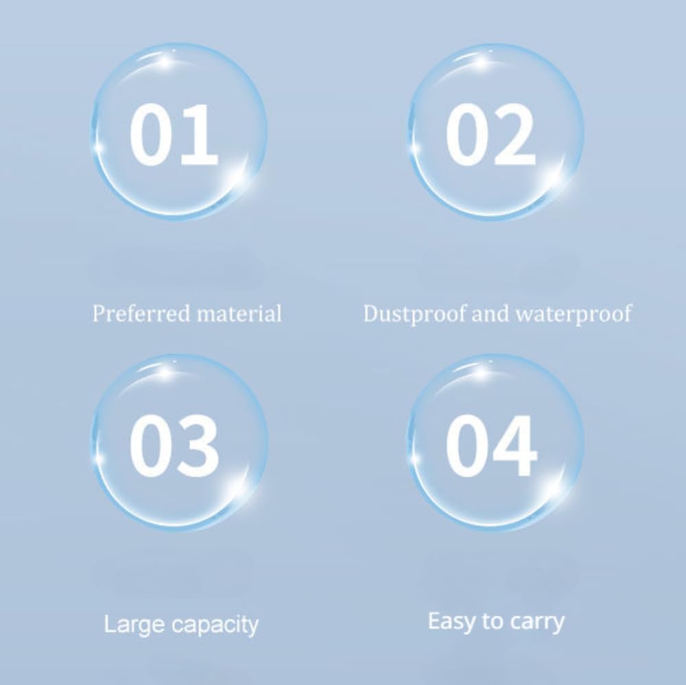 Estuche de almacenamiento para secador de pelo, organizador de viaje impermeable, bolsa de transporte portátil para accesorios de secador de pelo Dyson (negro)