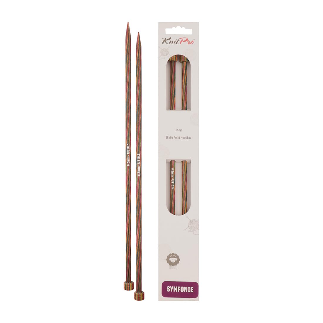 KnitPro Symfonie Single Pointed Needles 14" (35cm) | 6.50mm