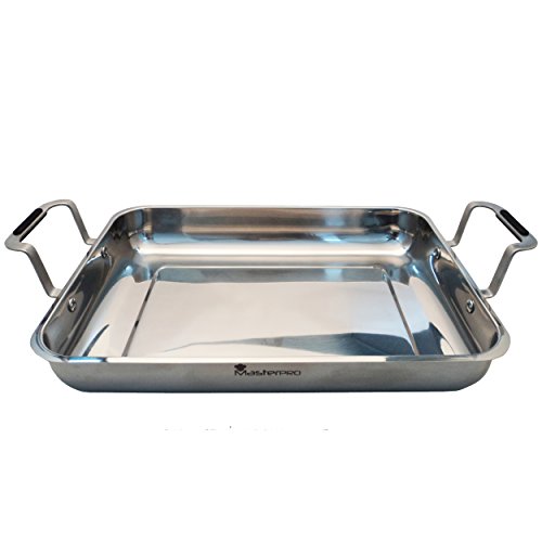 MasterPro Molde horno recto, 4x25,6x5,6 cm acero inoxidable Gravity, 35,4 x 25,6 x 5,6