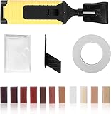 Laminat Reparaturset, Parkett Reparaturset Hartwachs Vinyl Holz Reparaturset Wachs Holzkitt Loch Ausbessern Kratzreparatur für Laminat, Parkett Schäden Ausbessern, Holz Möbel Fußboden, PVC Vinylboden
