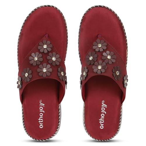 Image of ORTHO JOY doctor Fancy Footwear for women || Orthopedic Women's Fancy Slipper /Sandal For Women