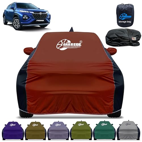 Image of Car Cover for Maruti Fronx All-Weather & Scratch Protection with Mirror & Antenna Pockets | Washable Fabric | Custom Fit | Premium Multicolor | We Send Any One Color from Showing Image